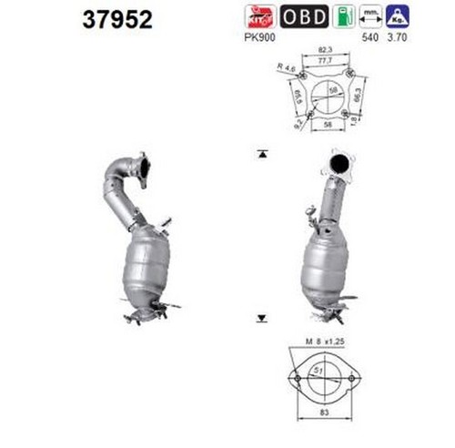 122 catalizzatore per - kw,