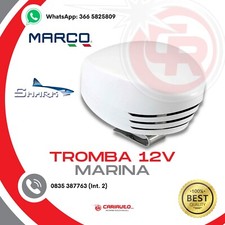 Tromba Marina Shark 12v elettromagnetica per piccole imbarcazioni Made In Italy