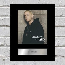 Eminem Signed Mounted Photo