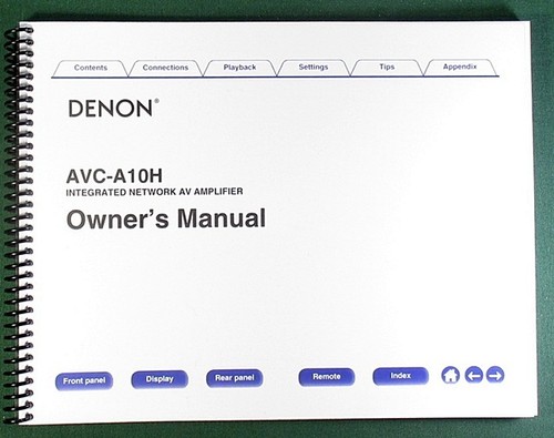 Denon avc a10h instruction - avc-a10h,