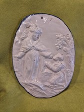 Antica MADONNA MISERICORDIA Savona Beato Botta Piastra 