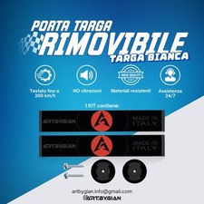 Porta targa bianca storica