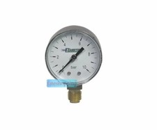 Manometro per acqua autoclave riduttore di pressione 10 Bar attacco radiale 1/4