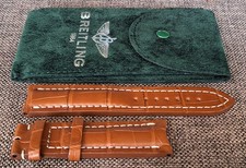 BREITLING NAVITIMER CINTURINO WATCH STRAP mm.22/20  CON POCHETTE