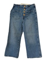 Zara High-Waist Culotte Jeans