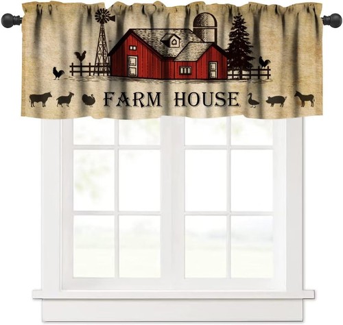 Rustic kitchen curtain - rustic,