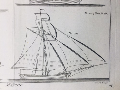 Voilier goélette 1782 - voilier, en