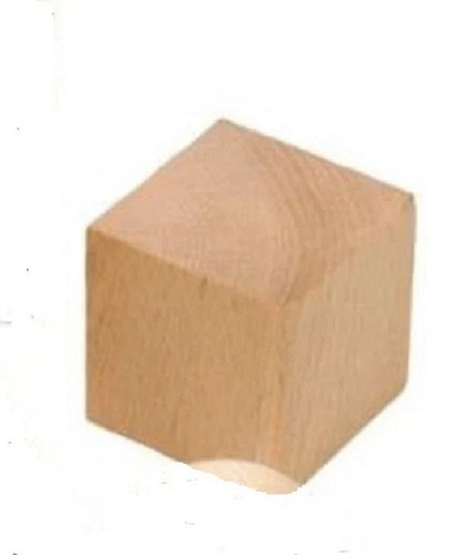 Blocco legno massello cubo - blocco, in