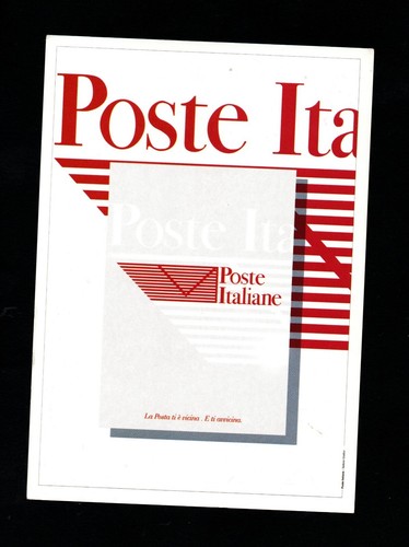 Cartolina pubblicitaria poste - cartolina,
