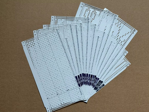 Set schede perforate macchina