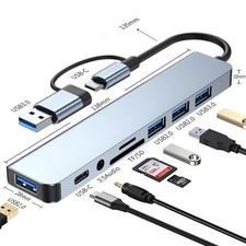 Docking Station USB-C 8-in-2