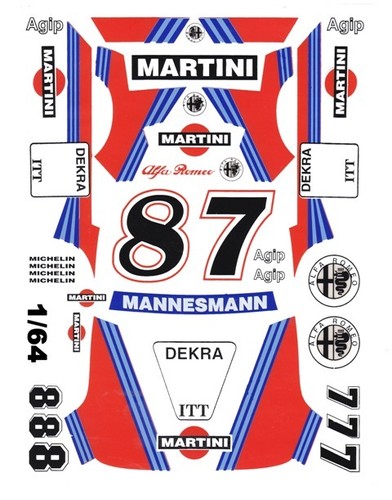 7 decalcomanie slot car - decalcomanie,