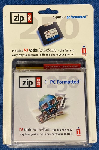 Iomega 250mb pack zip disc - zip,