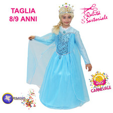 COSTUME VESTITO DI CARNEVALE FROZEN ELSA PRINCIPESSA 8/9 ANNI PEGASUS 1681