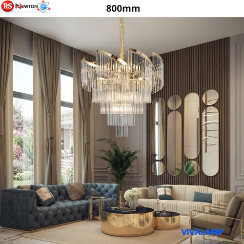 Lampadario cristallo oro 22xg9 - lampadario,
