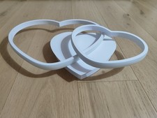 Lampadario a led bianco moderno a forma di cuori