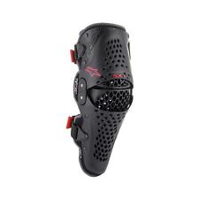 Alpinestars Adulto SX-1 V2 Ginocchiere Nero Rosso Coppia MX Motocross Fuoristrada