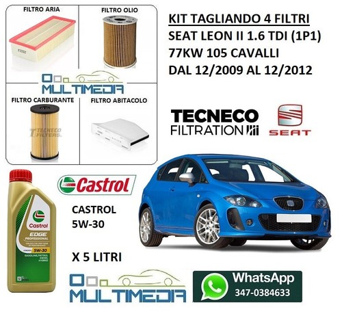 Kit tagliando filtri olio - kit,