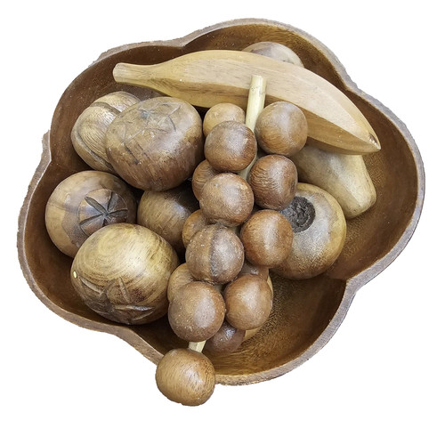 Frutta ciotola vintage legno - vintage,