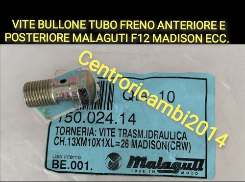 Vite tubo freno malaguti f12 - tubo,