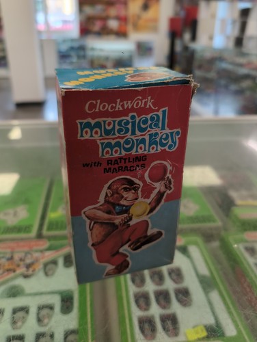 Vintage musical monkey with - musical,