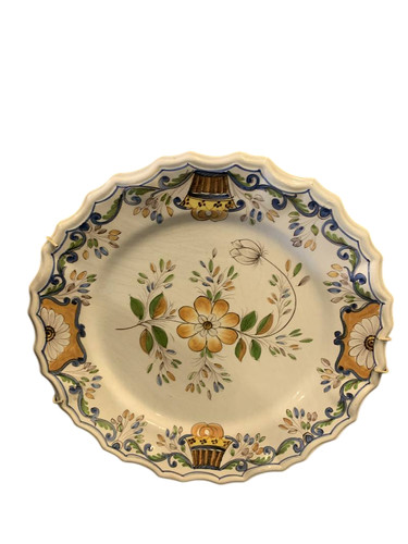 Antico piatto maiolica stile