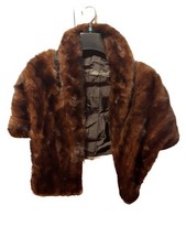 Stola in  visone marrone donna