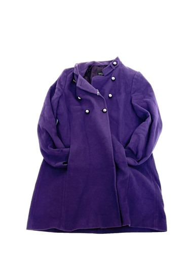 Cappotto lana viola - cappotto,