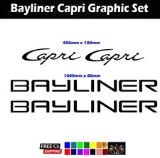 Decalcomanie Classic Bayliner Capri - Grafica Personalizzata - Modelli dal 1600 al 2050