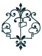 Appendiabiti a scomparsa in ferro battuto a 3 posti nero argento effetto vintage