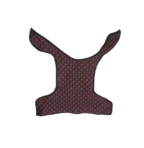 Nero rosso centrale eco pelle - nero+rosso,