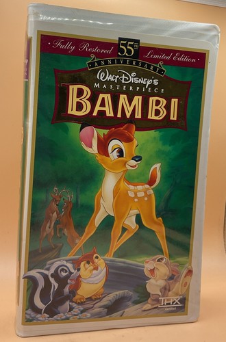 Bambi vhs disney - vhs, clamshell