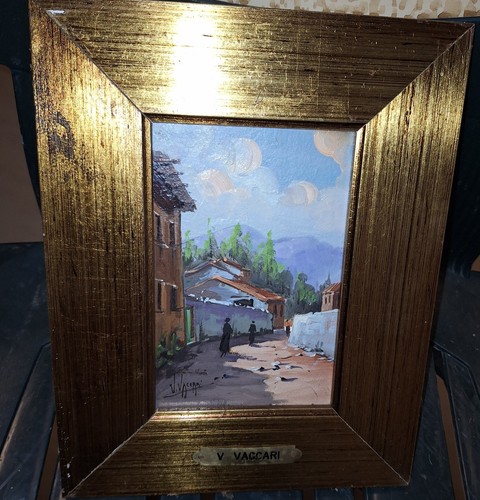 Dipinto olio cartone - olio, su