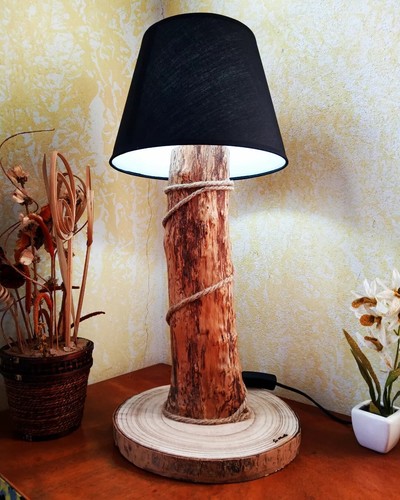 Lampada arredamento legno - da,