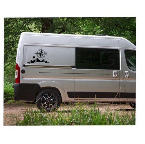 Adesivo bussola camper - adesivo,