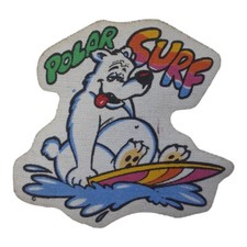 *HH* Toppa patch vintage anni '80 paninaro toppe stemma orso polar bear surf