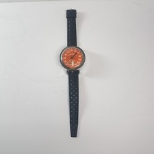 Orologio Vintage US Divers Aqua Lung 100’ Profondità Polso Profondo Vedi Arancione