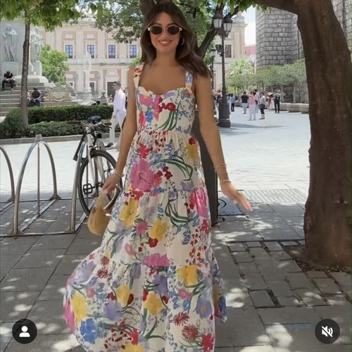 Abito zara stampa floreale - floreale, a