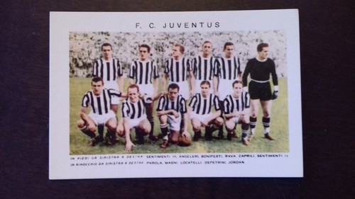 Calcio juventus cartolina - calcio fc, juventus cartolina