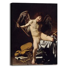 Caravaggio amor vincit omnia quadro stampa tela dipinto telaio arredo casa