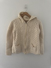 Felpa con cappuccio e zip Aran
