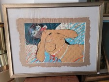 Odalisca serigrafia su carta pergamena XIX/XXV Salvatore Fiume