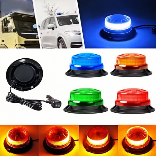 Luce led rotonda auto magnete - auto,