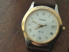 Tissot PR 50 Swiss Pack Watch j172/272k bitono.Usato.Quarzo 34 mm.