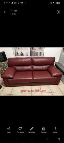 Divano letto posti pelle - letto, in