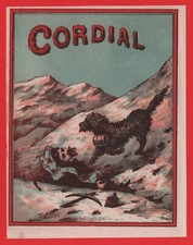 ETICHETTA D'EPOCA CORDIAL CANE