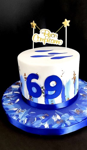 Torta scenografica dipinta - , a