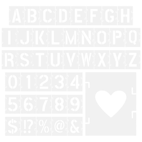 Stencil numeri grandi - stencil,