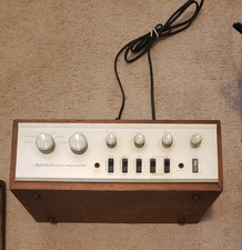 PREAMPLIFICATORE STEREO VINTAGE DYNACO PAT-4 PREAMPLIFICATORE ALIMENTA SU CUSTODIA IN LEGNO