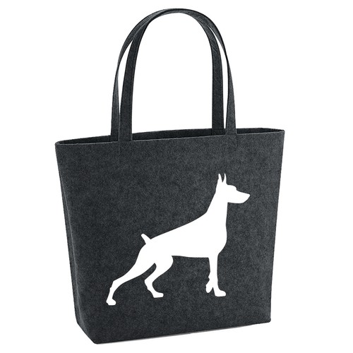 Shopper feltro dobermann - shopper,